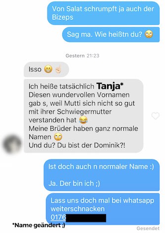 Frau gute tinder beschreibung Gute tinder