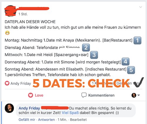 5 Dates pro Woche